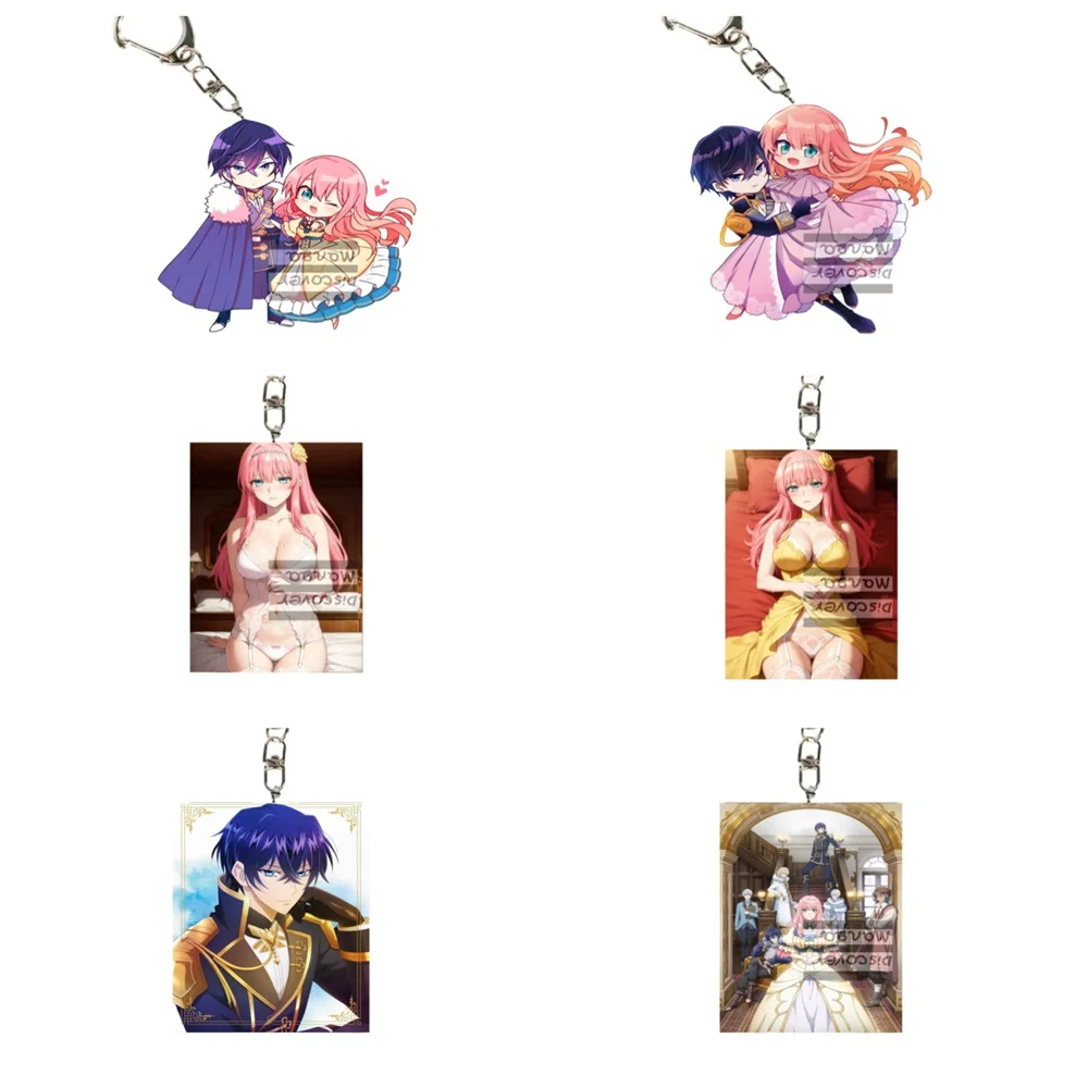 

6CM Charm Anime 7th Time Loop Acrylic Keychain Model Cosplay Characters Ornament Accessories Goods Collection Gifts