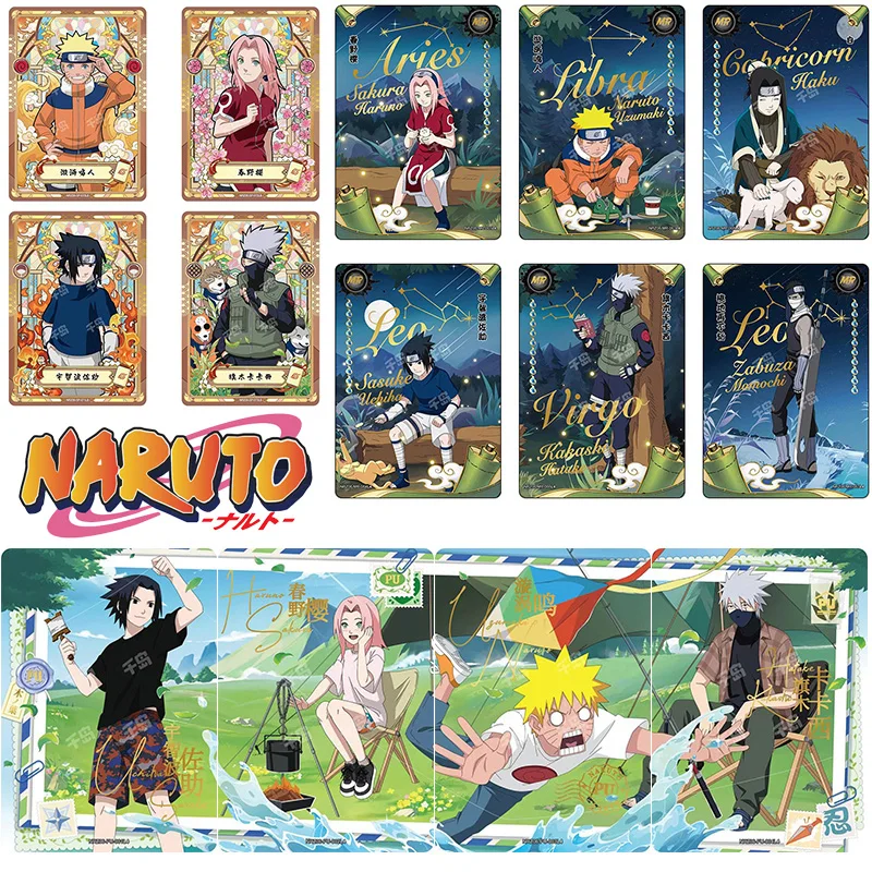 

Naruto Full Set Uchiha Itachi Haruno Sakura Anime Characters Bronzing Rare Collection Flash Card Cartoon Toys Christmas Gift