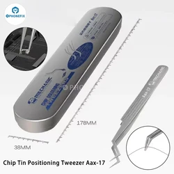 MECHANIC AAX-17 Heat-resistant Tin Positioning Tweezers Anti-Corrosion Stainless Steel Tweezers for Electronic Precise Clamping