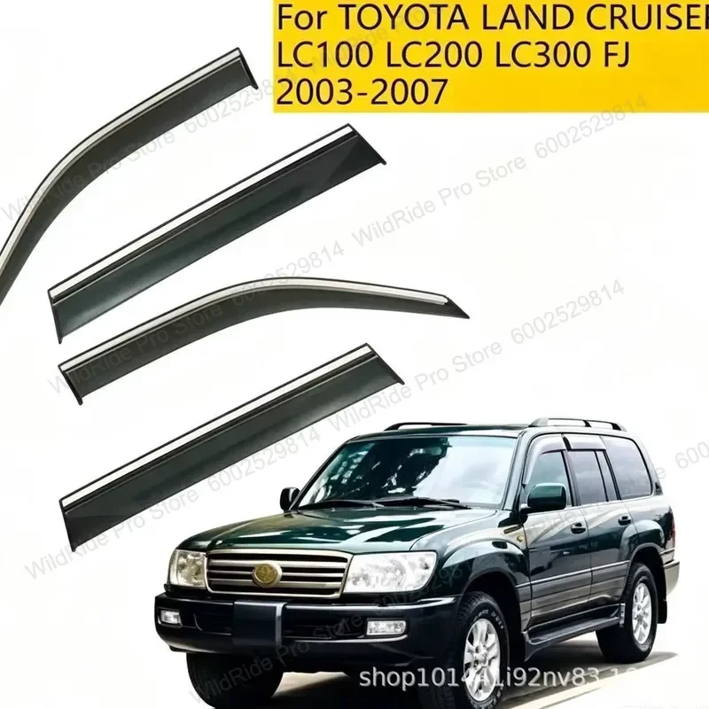 Premium Direct Fit Window Visor Wind Deflector For 020304050607 Old 4700 LC100 Sunny Rain Cruiser 4500 Door Yumei Rain Match