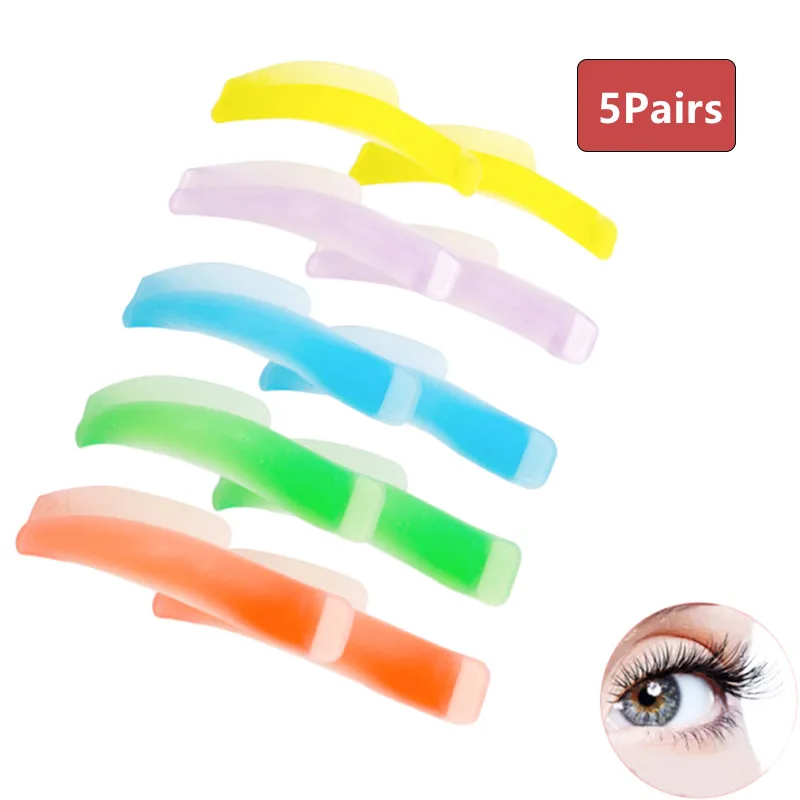 5Pairs Lash Lift Silicone Pads Multicolour Reusable Under Eye Lash Different Sizes Eye Lash Extension Eyelash