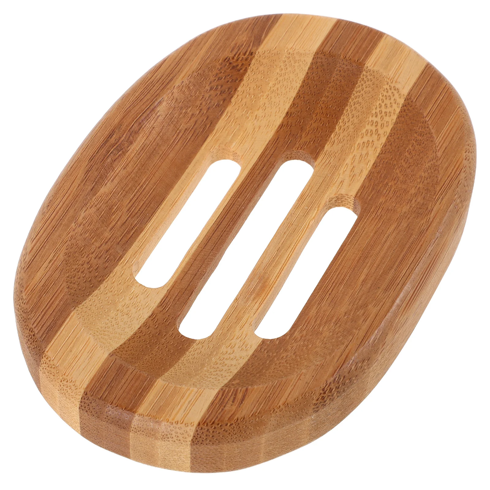 

Bamboo Soap Dish Shower Bar Holder for Kitchen Tray Bathroom Vanity Brown Rustic
