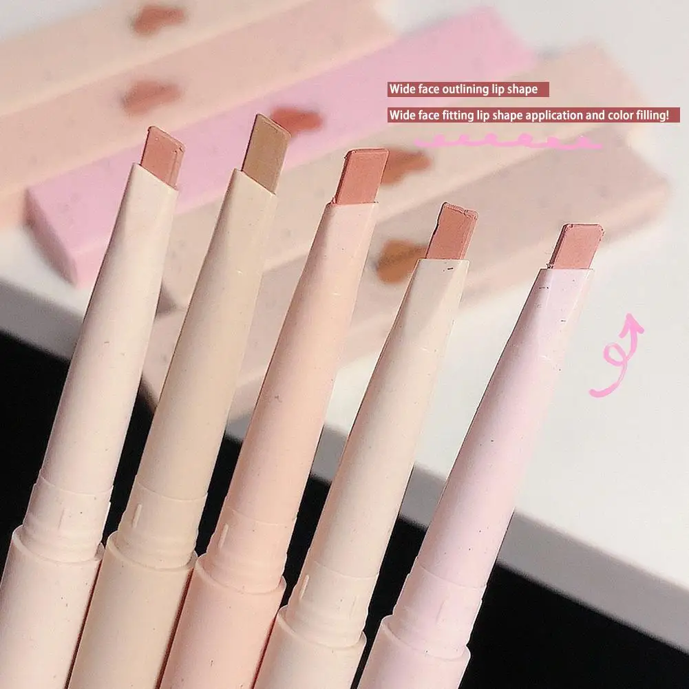 5-color Lipliner Cute Lipstick Pen Lip Molding Waterproof Lipstick Do Not Stick Cup Lip Gloss Lipstick Pen Makeup Lip Cosmetics