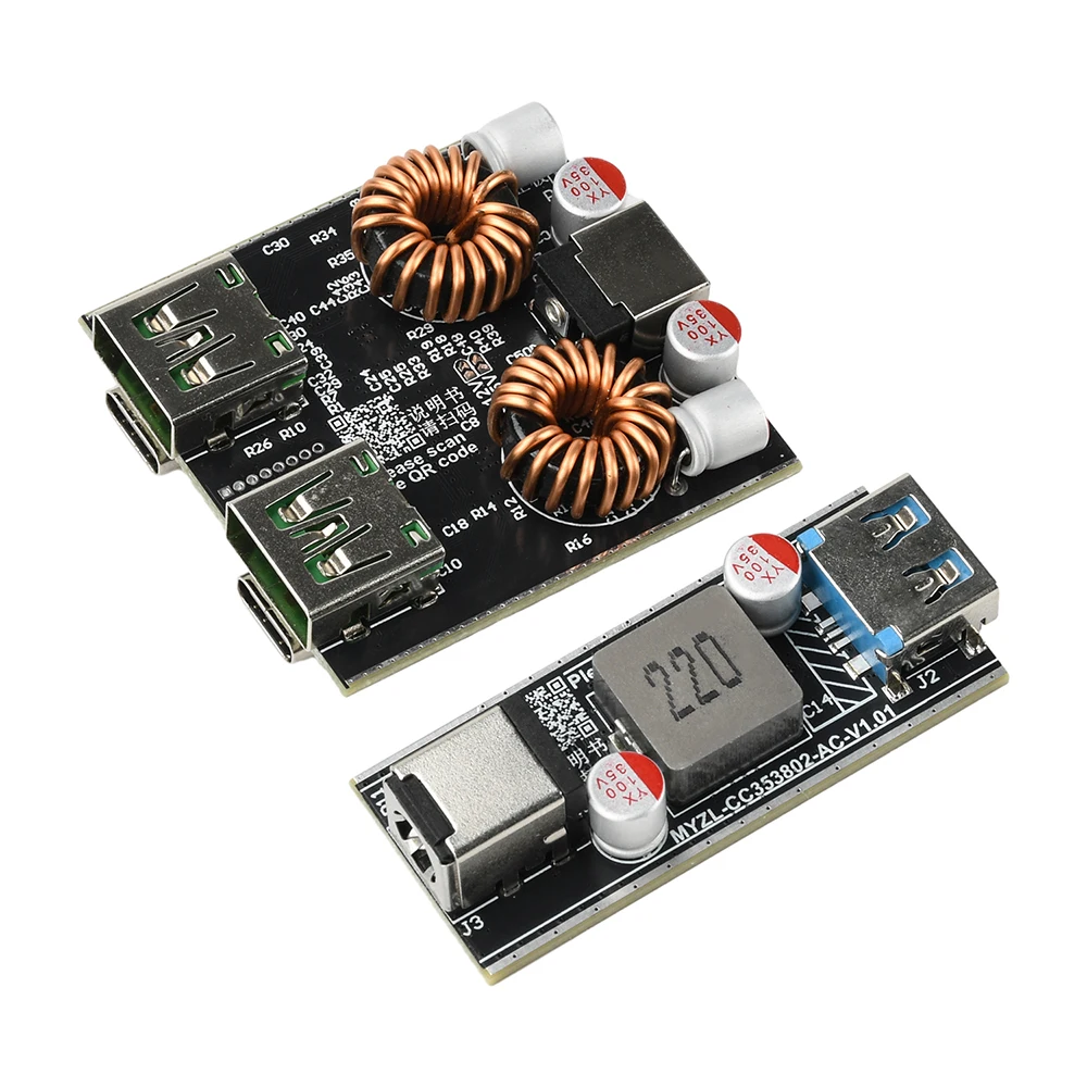 DC6-30V Charger All Protocol DIY Motherboard Fast Charging Module 140/100W Mobile Power Module Support PD QC AFC FCP VOOC