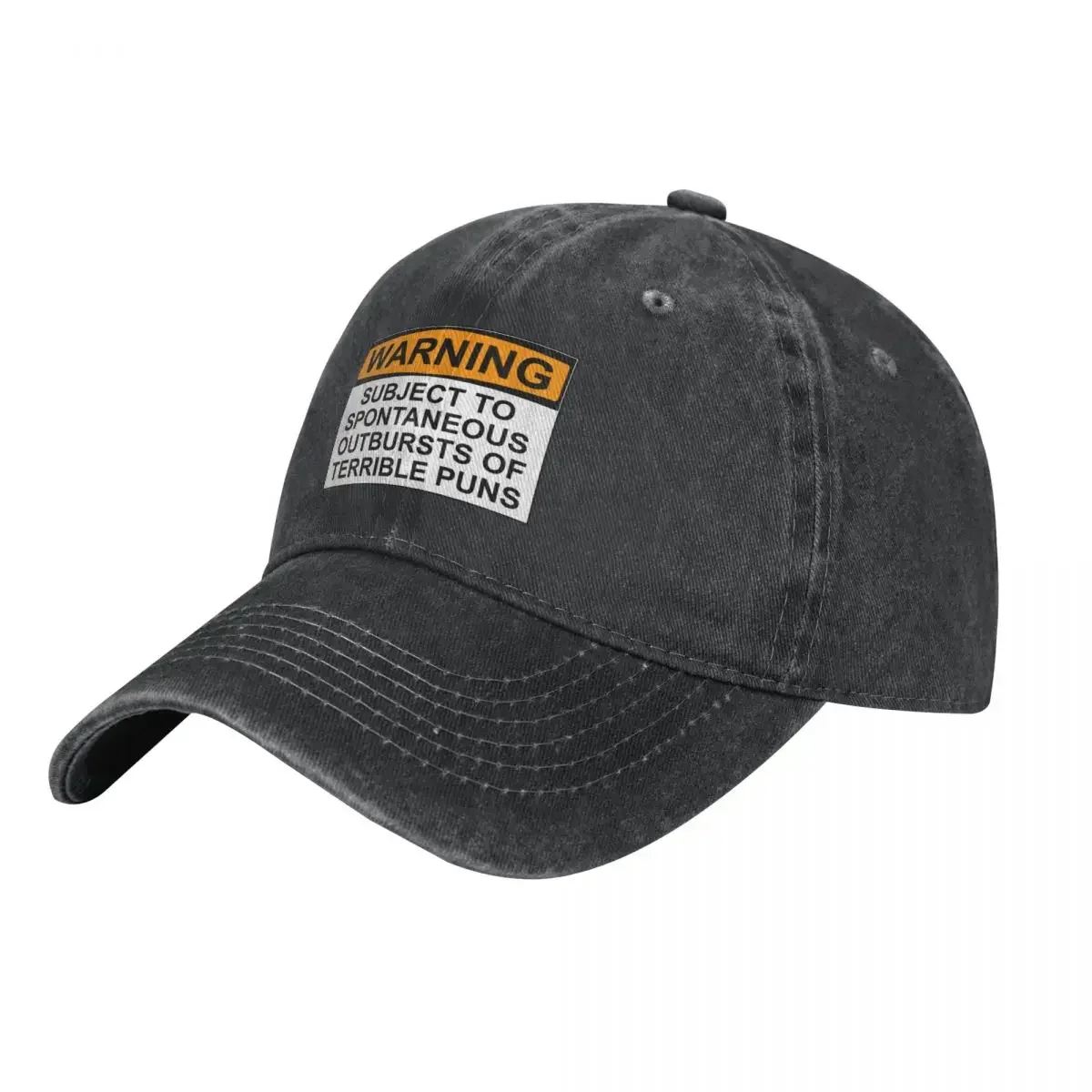 WARNING: SUBJECT TO SPONTANEOUS OUTBURSTS OF TERRIBLE PUNS Cap Cowboy Hat mens hat Women's