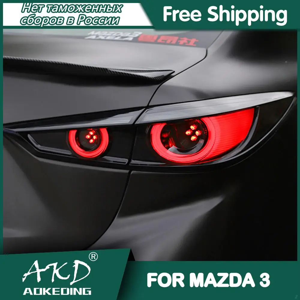 Car For Mazda 3 Axela 2014-2018 Mazda3 Tail Lamp Led Fog Lights Drl Hella Tuning Light Car Accessories Tail Lights