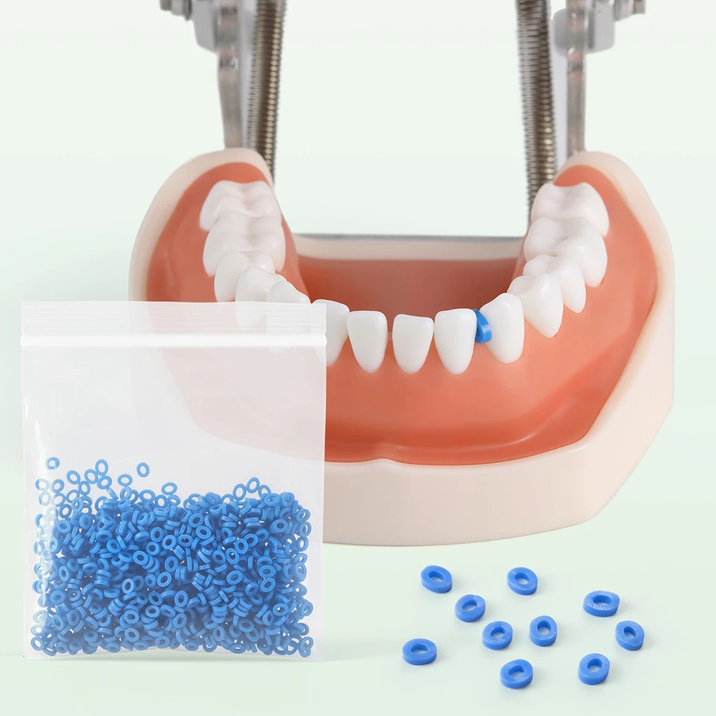 1000 Stück/Packung AZDENT Dental Kieferorthopädische Separatorbänder Elastische Gummibänder Zahnmedizinisches Material zur Erweiterung des Zahnraums – Detail 5