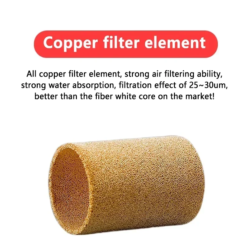 1/4 Air Source Processor AF2000 AF2000-02 Copper Filter Air Pump Filter Oil Water Separator Pneumatic Components Air Compressor