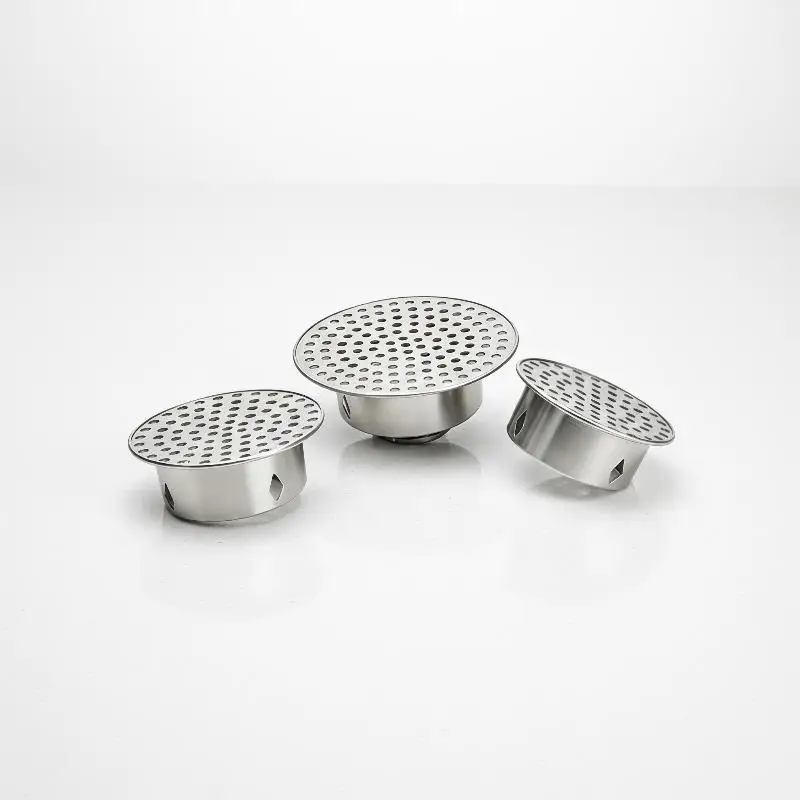 New！Round Hole Gutter Guard Net Stainless Steel Secondary Drainage Anti Clogging Filter Vent Anti-blocking