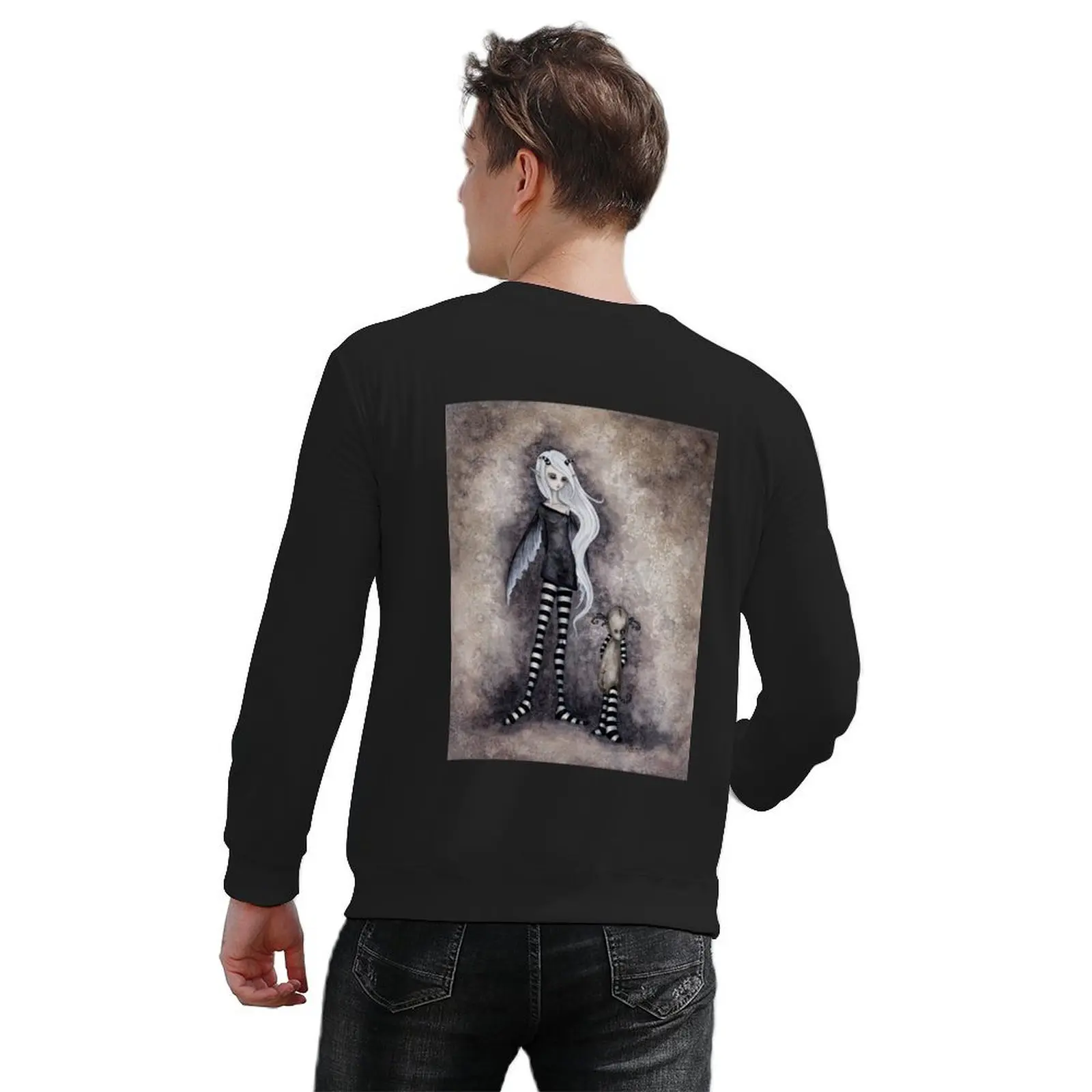 بلوفر إيما آند لولي ملابس رياضية للرجال ملابس رياضية للرجال سويت شيرت كبير الحجم #6