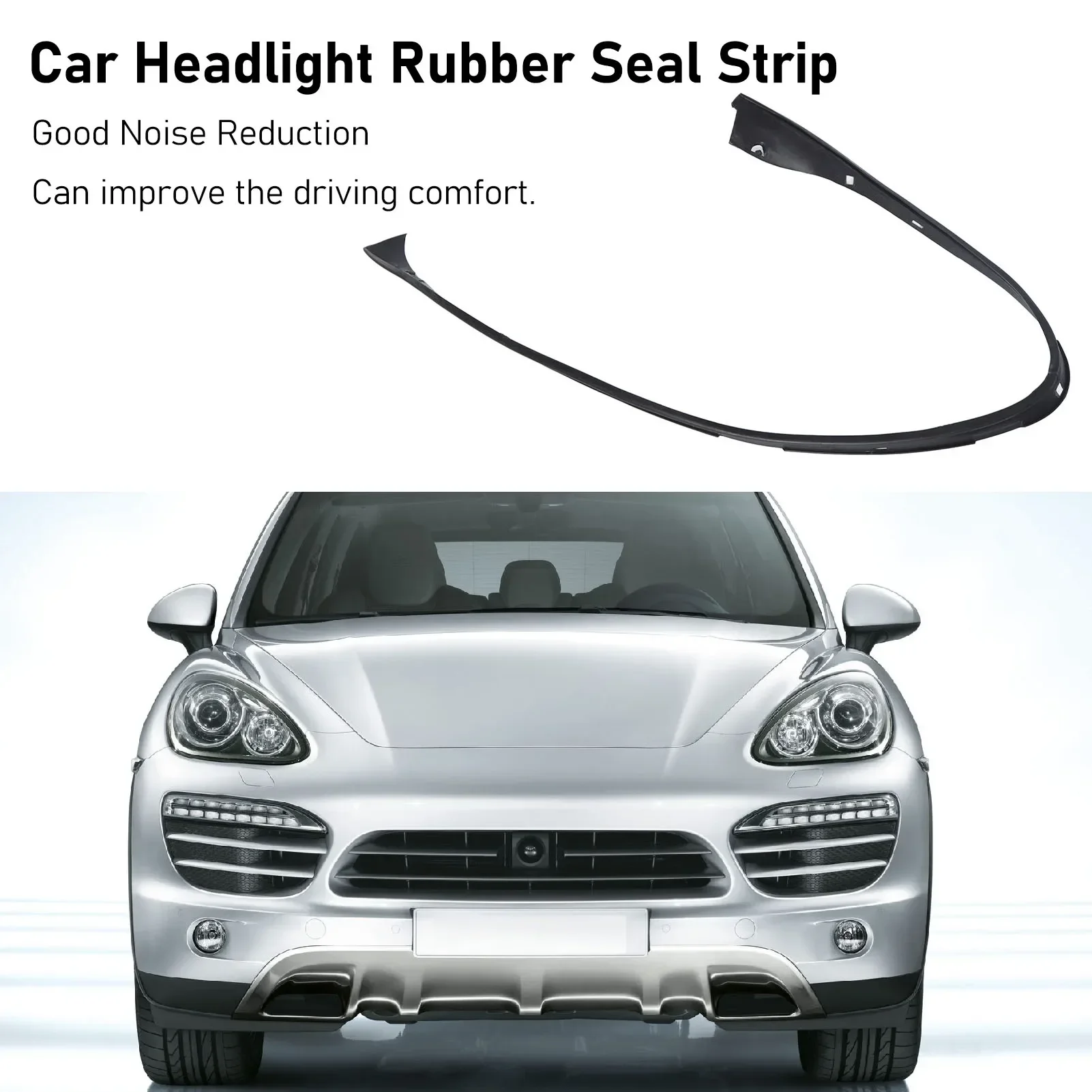 Right or Left Car Headlight Rubber Seal Strip Fit for Porsche Cayenne 958 2011-2014 Auto Headlight Accessories
