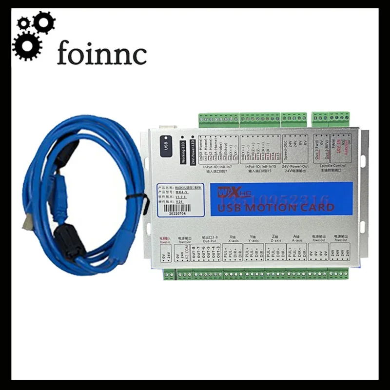 Hot! Xhc Mkx-v 3/4/6 Axis Control Card 2000khz Mach3 Cnc Usb Controller Adapter Plate Mk3-v Mk4-v Engraving And Cutting Machine