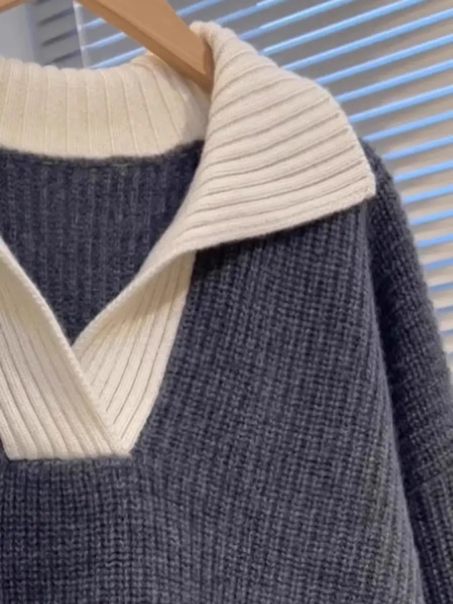 

Sweaters Jumpers Pullovers Women Pullover Zipper Autumn Jerseys Knitted Detail Western Turtleneck Art Fleece Woolens Fit Cropped