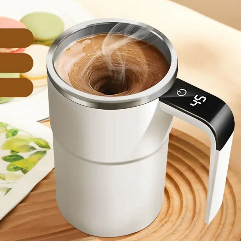 Automatic Stirring Magnetic Mug Coffee Self Mixing Mug Rechargeable Smart Coffee Cup with LCD Screen Mixer for Mixed Drink Milk