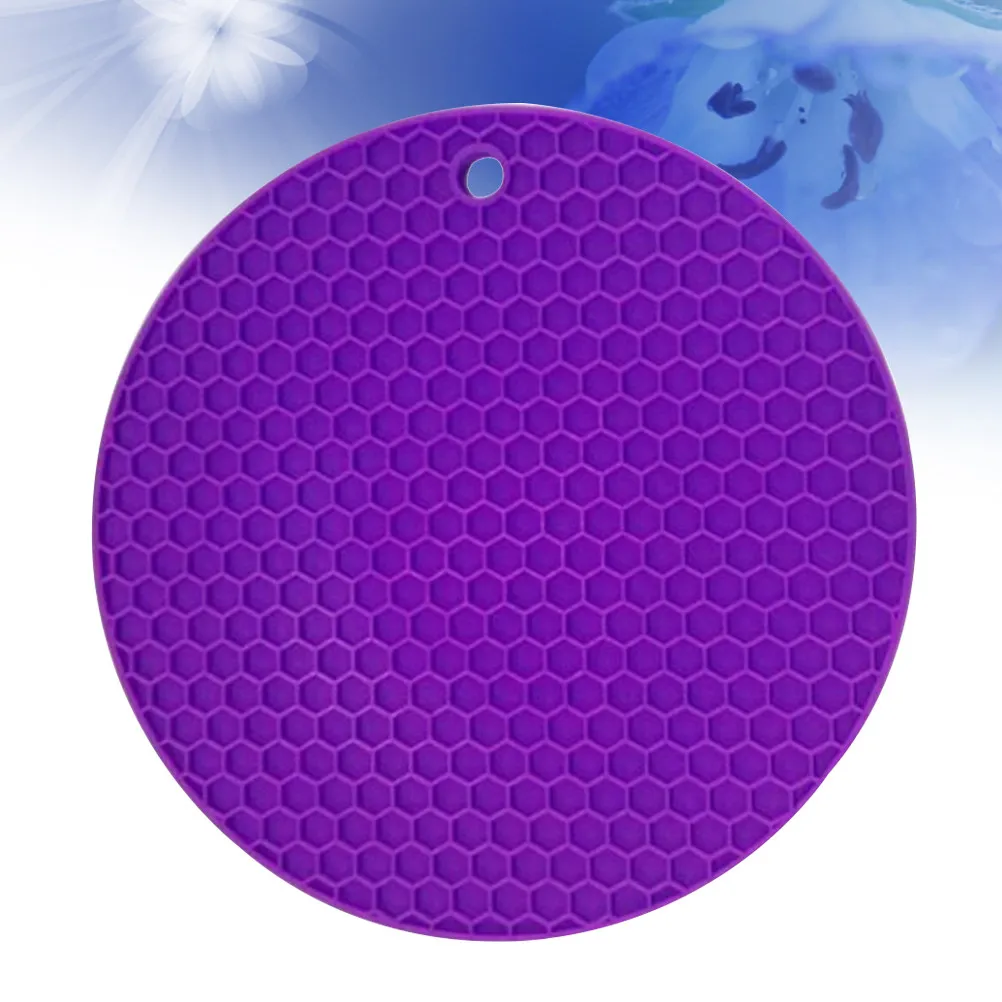 

Силиконовый круглый коврик-соты 18 см, термостойкий, нескользящий, для подставки под горячее, для кастрюль, ложек, бутылок