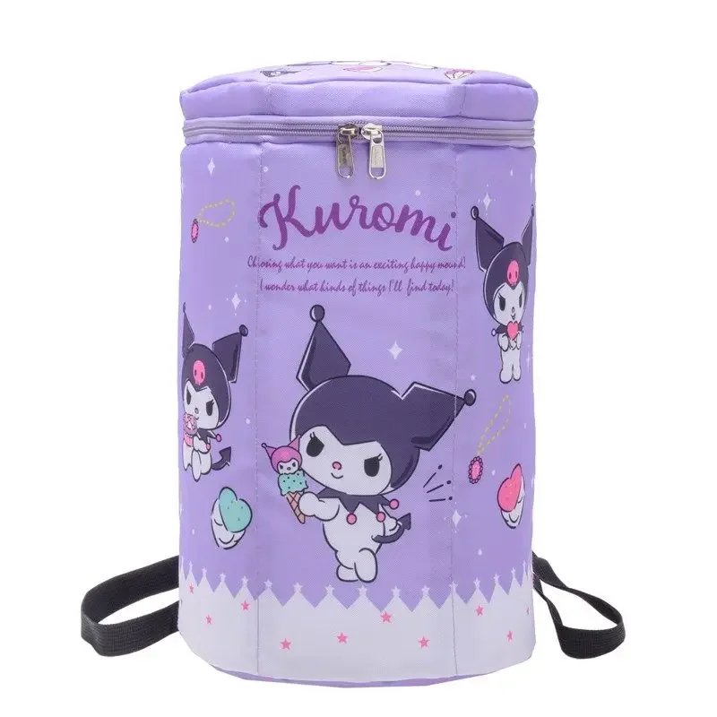 

Sanrio новая детская школьная сумка Kurome мультфильм креативный рюкзак с анимационным принтом для путешествий и прогулок большой емкости рюкзак