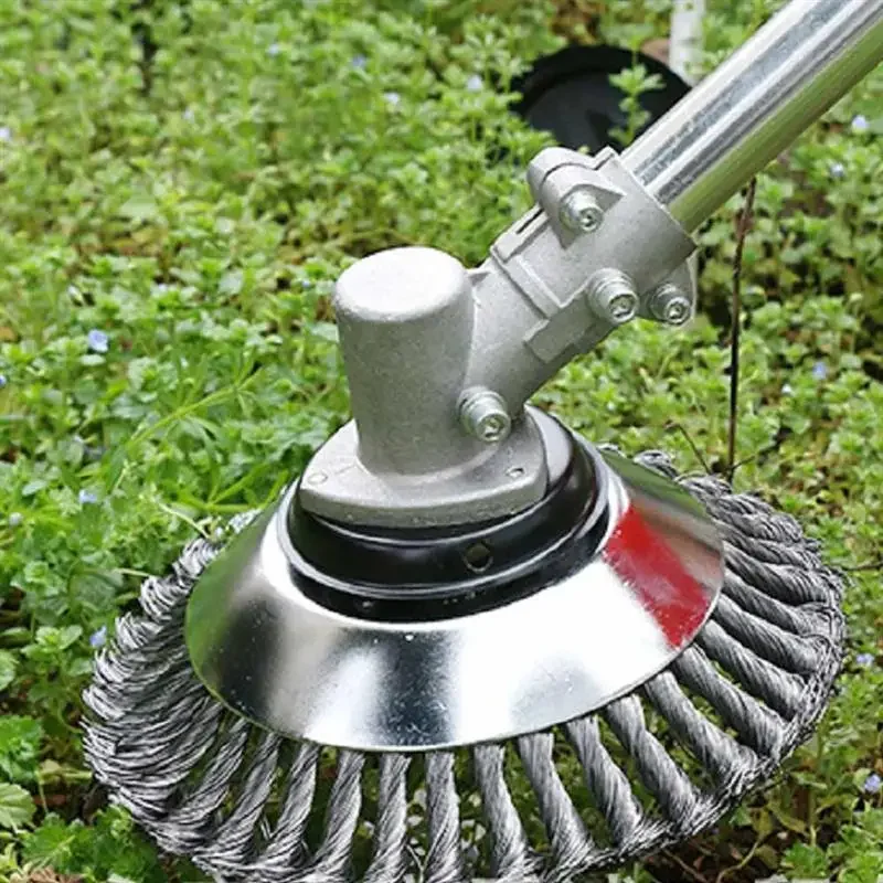 

150mm Steel Wire Grass Trimmer Head Rounded Edge Weed Trimmer Head Grass Brush Removal Grass Tray Plate For Lawnmower 2021