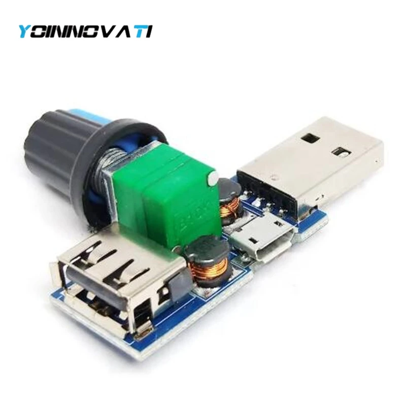 1pcs DC 4V-12V 5W XY-FS USB Fan Stepless Governor USB Fan Speed Controller Multi-Gear Auxiliary Cooling Tool