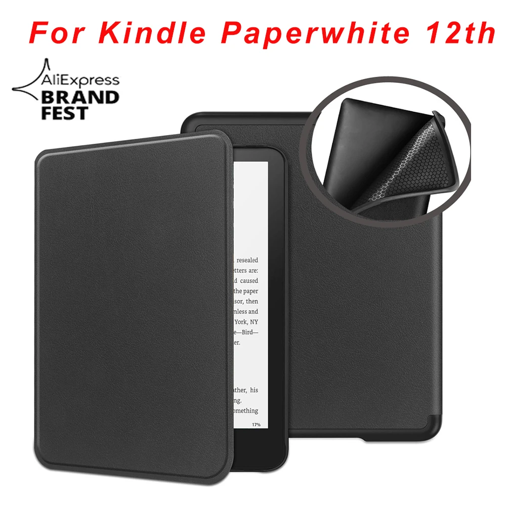 For Colorsoft Signature EBook Case Cover For 2024 Kindle Paperwhite 12th Gen Case Soft Shell Protective Lightweight Soft Cover