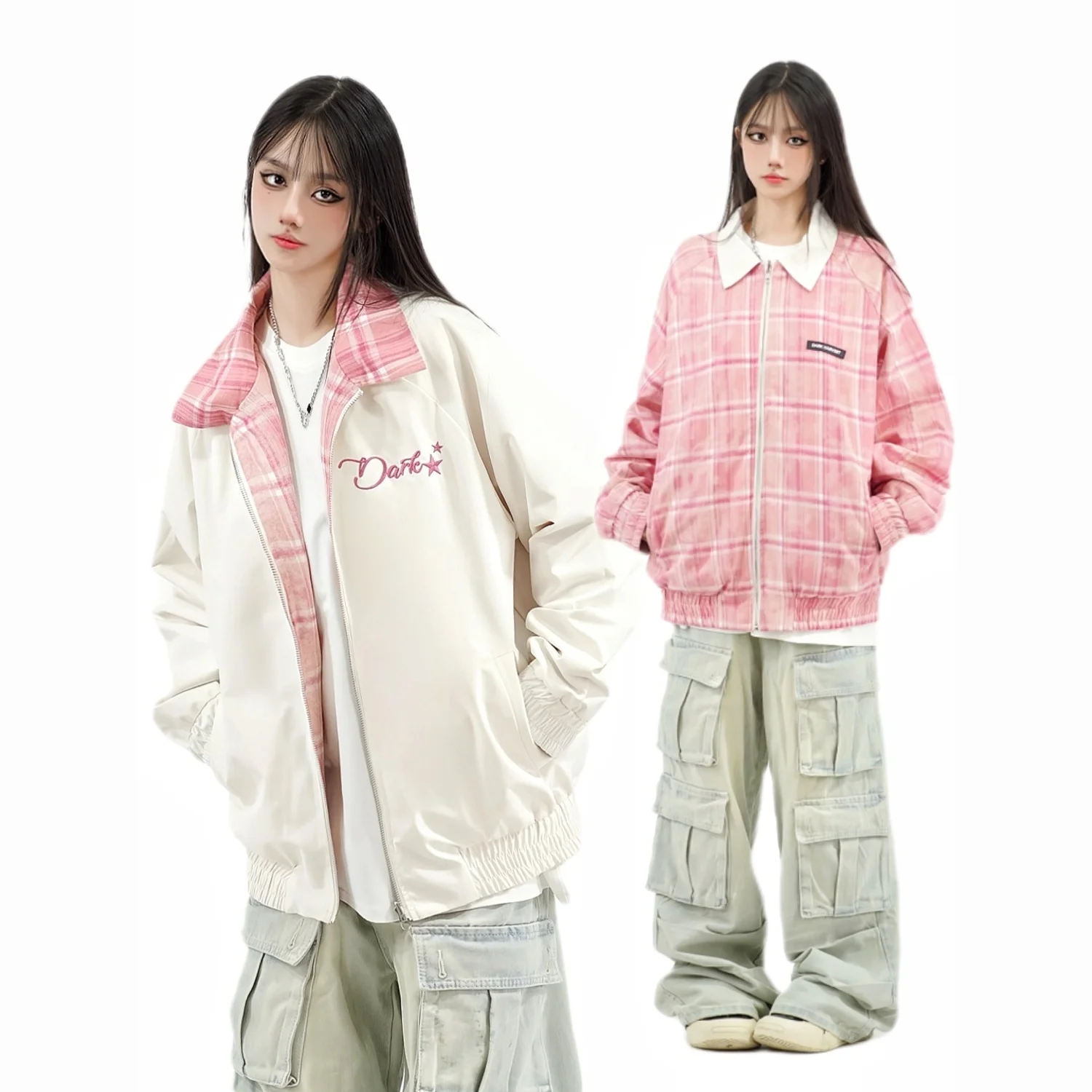 

Woman Coats Jackets Women'S Autumn Spring Coat Bomber Leather Pu Turn-Down Collar Front Pocket Button Black Simple Basic Style