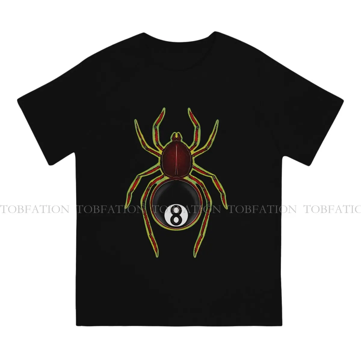 8 Ball Spider Round Collar TShirt Spiders Pure Cotton Basic T Shirt Men Tops Fashion Oversized Big Sale