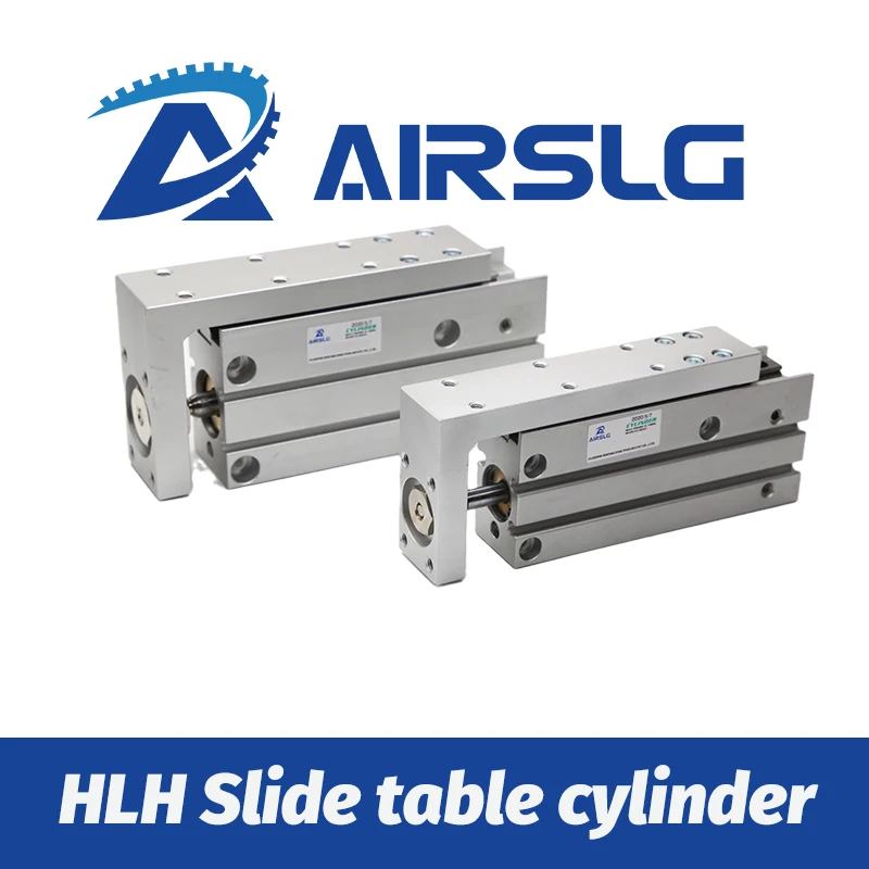 HLH Rail Cylinder HLH6 HLH10 HLH16 HLH20 HLH series side rail precision sliding table cylinder HLH16X20S HLH20X60S  HLH10X30S