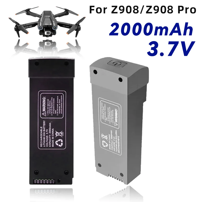 Battery 3.7V2000mAh For Z908 Li-polymer  Drone Batteries Z908 Pro Propellers Drone Quadcopter Replacement Accessory Parts