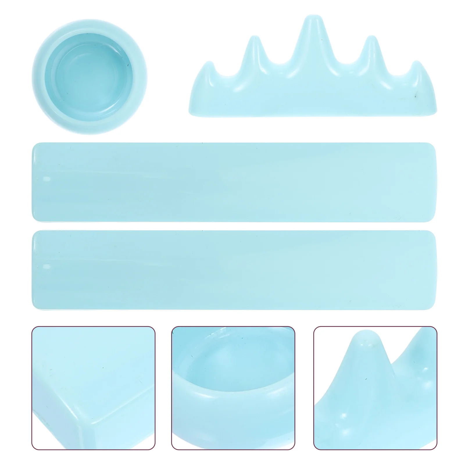 4 قطعة الخط البلاستيك ثقالة الورق مجموعة أرفف القلم الثقيلة الصلبة حامل سطح المكتب للدراسة مكتب الصينية أربعة الكنوز الفن