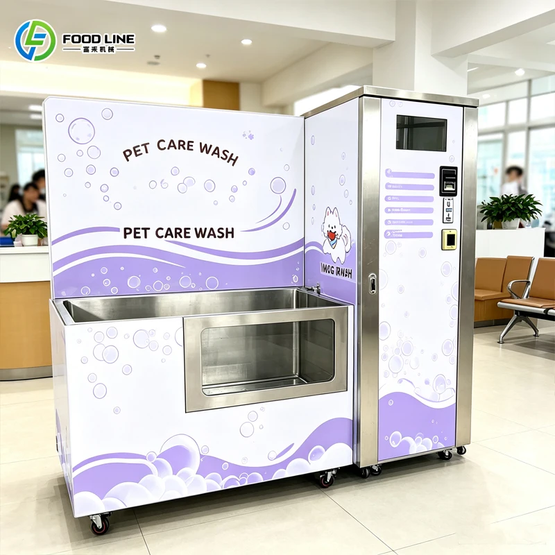 Indoor Public Pet Care Wash Station Multi Payment Dog Bathing Equipment For Clinic Lobby Customized
