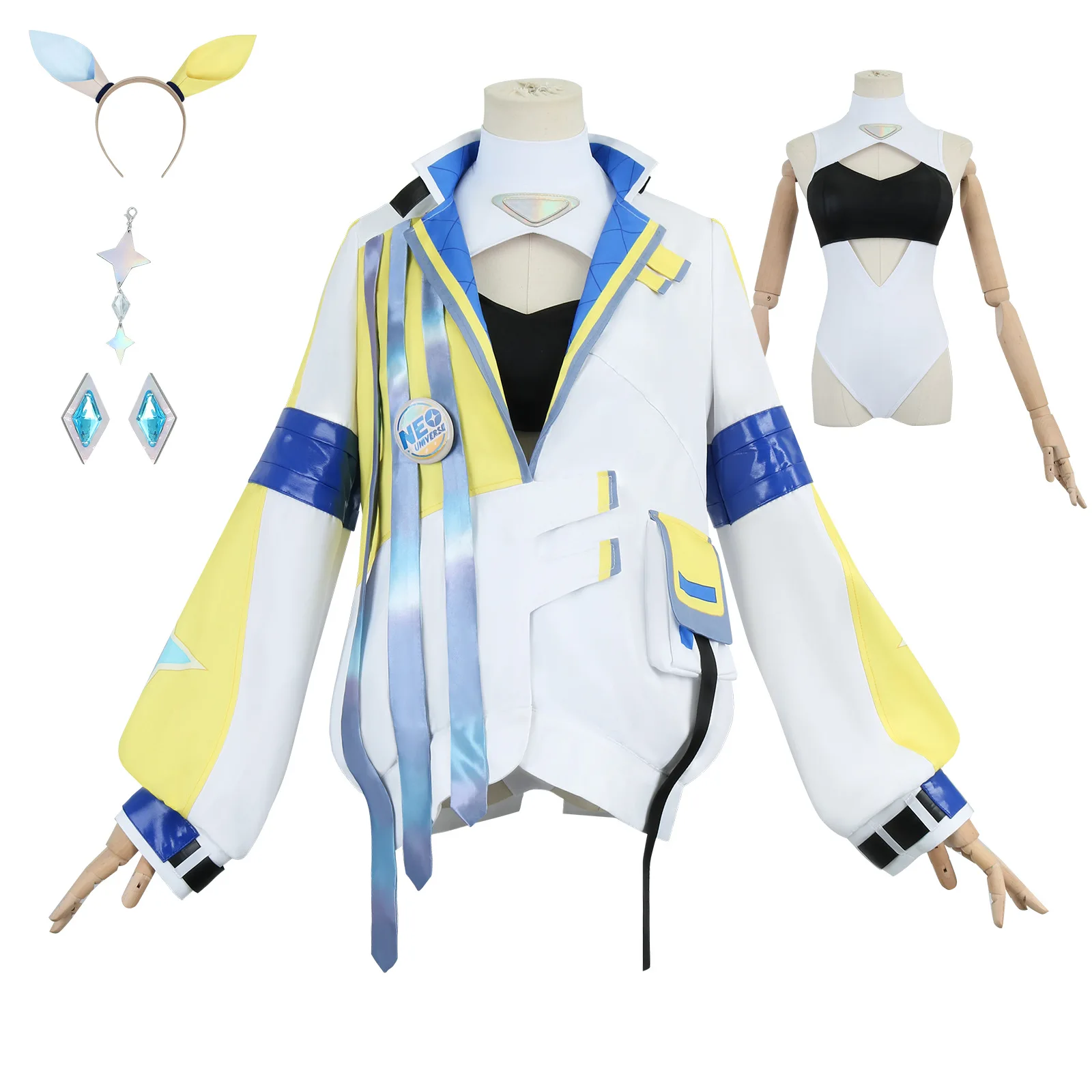 Gioco Pretty Derby Neo Universe Costume Cosplay Donne adulte Ragazze Tuta Cappotto Abito Uniforme Vestito Festa di Halloween