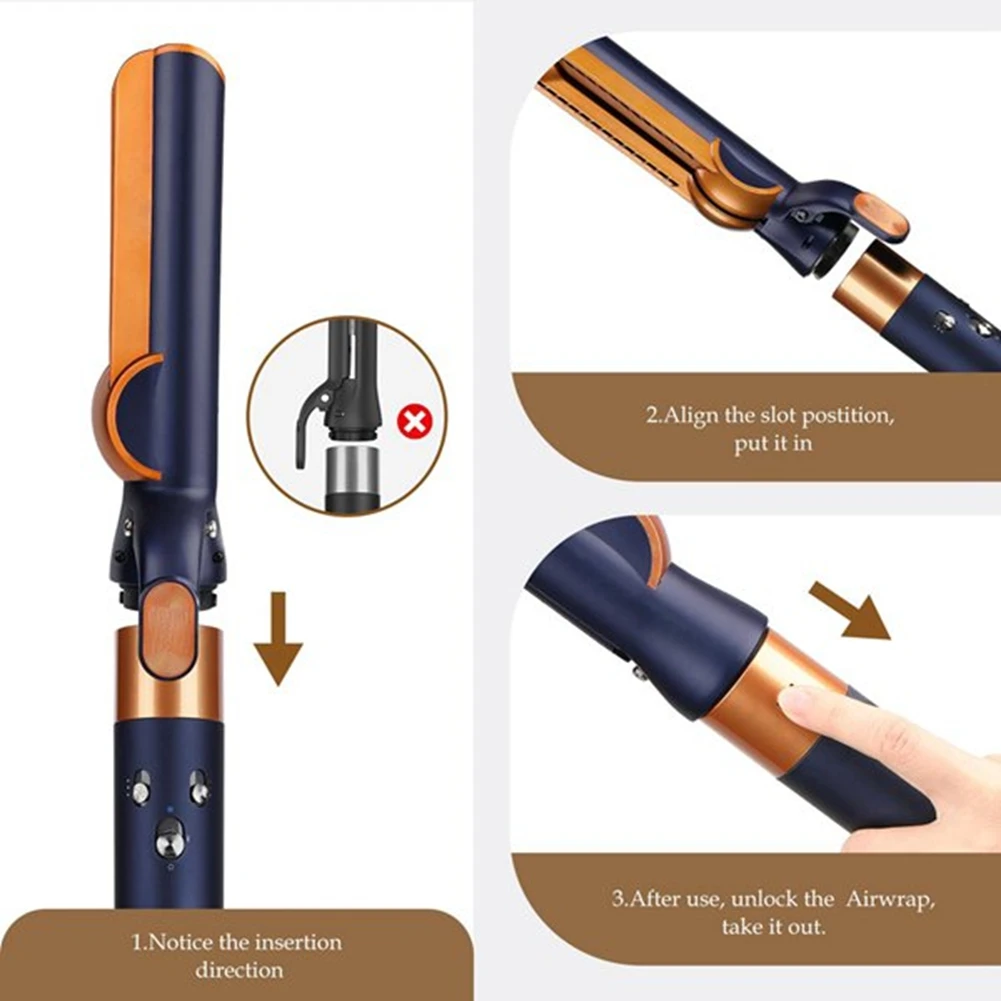 popop Smoothing Brush & Airflow Attachment for Dyson Airwrap HS01 HS05 HS08 Hair Dryer for Volume Frizz Control Styling D