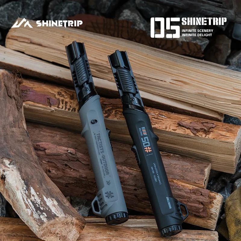 

ShineTrip Camping Igniter Inflatable Elbow Fire Starter ABS Zinc Alloy Outdoor Windproof Waterproof Emergency Survival Tool