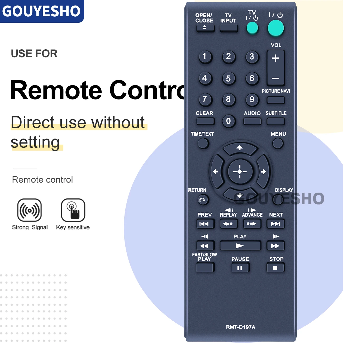 RMT-D197A FOR SONY DVD CD Remote control DVP-SR110 DVP-SR115 DVP -SR120 SR210P SR310P DVP-SR320 DVP-SR405P