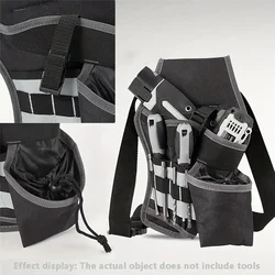 Electric Screwdriver Tool Belt Pouch Portable Cordless Drill Clip Carpenter Construction Worker Durable Canvas Tool Bag