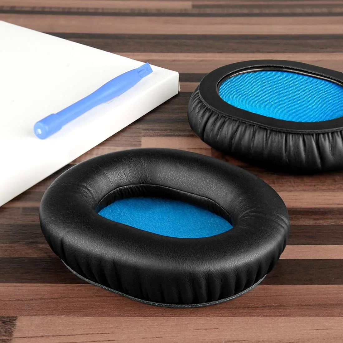 1Pair Replacement Protein Leather Ear Pads Cushion Cups Cover Earpads Repair Parts for Sennheiser HD6 Mix HD7 HD8 DJ Headphones