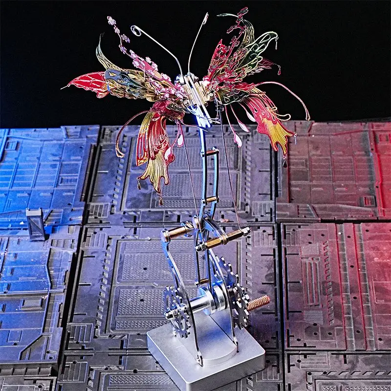 3D Puzzle Butterfly Metal Model building Kits for Adults Kids DIY Assembly Toys Gear Mechanical Butterfly Handmade Gift