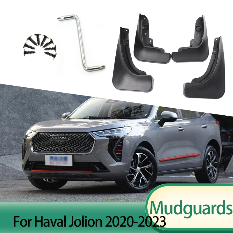 Mud Flaps Auto Front Rear 4pcs Mudguards Special Fender Mudflaps Car Accessories For GWM Haval Jolion 2020-2023 Mudflaps Guards