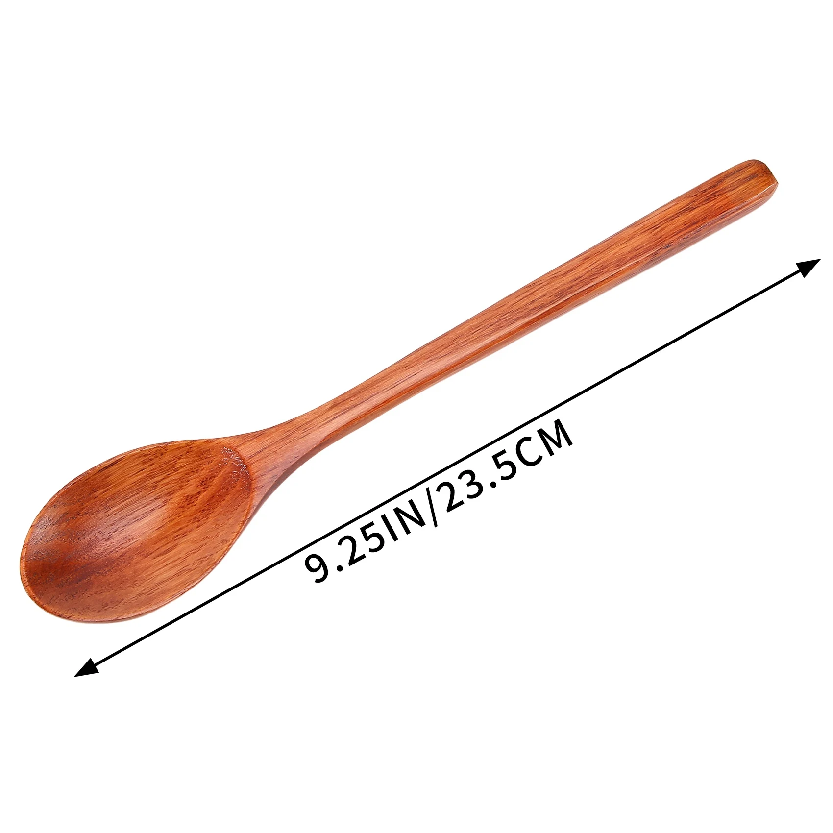 Cucharas de madera para sopa, utensilio de cocina de mango largo, 6 piezas