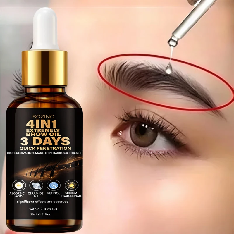 Eyebrow and Eyelash Serum - Contains natural ingredients, suitable for eyelashes and eyebrows, makes eyelashes and eyebrows more defined, creates a natural and dazzling makeup look, easy to manage, natural appearance, compact and portable, suitable for everyone to use