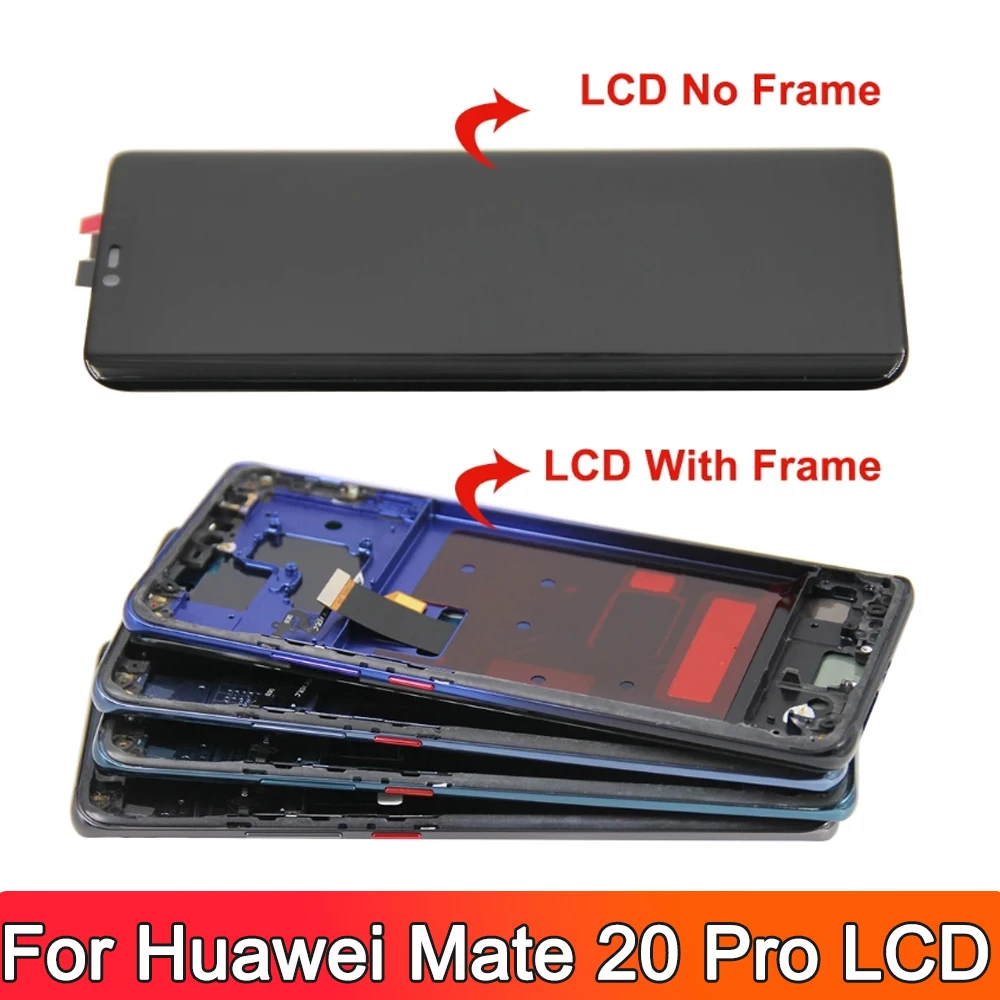 AAA+ Tested For Huawei Mate 20 Pro Lcd Display Touch Screen With Frame For Huawei Mate 20Pro Digitizer Assembly Replacement