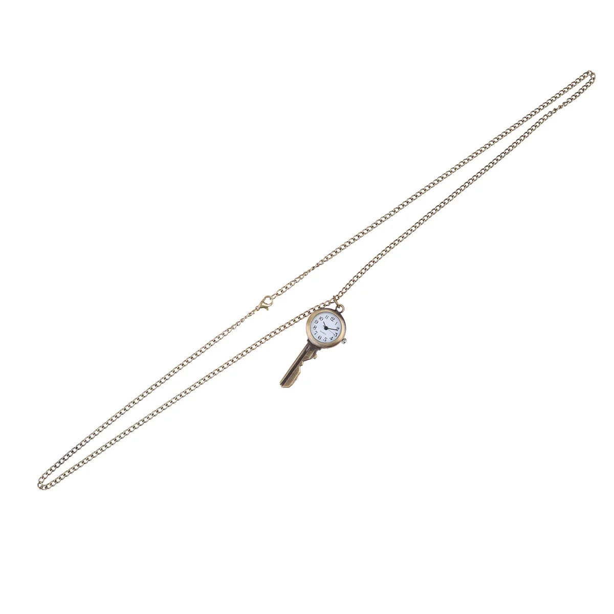 1 قطعة ساعة معلقة ريترو دائم كوارتز مفتاح شكل سلسلة المحمولة ساعة الجيب النمط الكلاسيكي هدية للطلاب الموظفين الأسرة #5