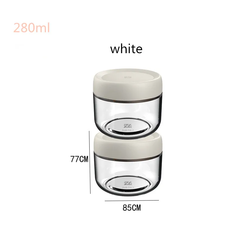 2-6pcs 280ml/450ml Empty Glass Cream Jar Sealable Food Jar Portable Kitchen Storage Jar Snack Storage Bottle Cosmetic Container