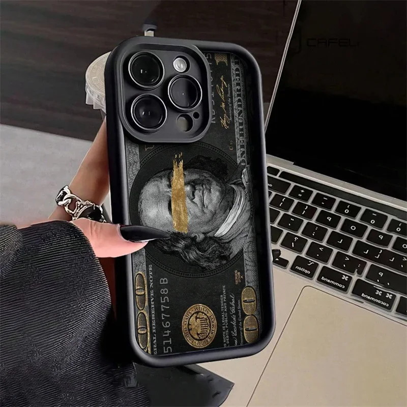 Dollar Bill Illustration Graphic Phone Case for Xiaomi Mi 14T 14 13T 13 11 Lite 5G POCO M6 F6 F5 X3 X5 X6 Soft Silicone Cover