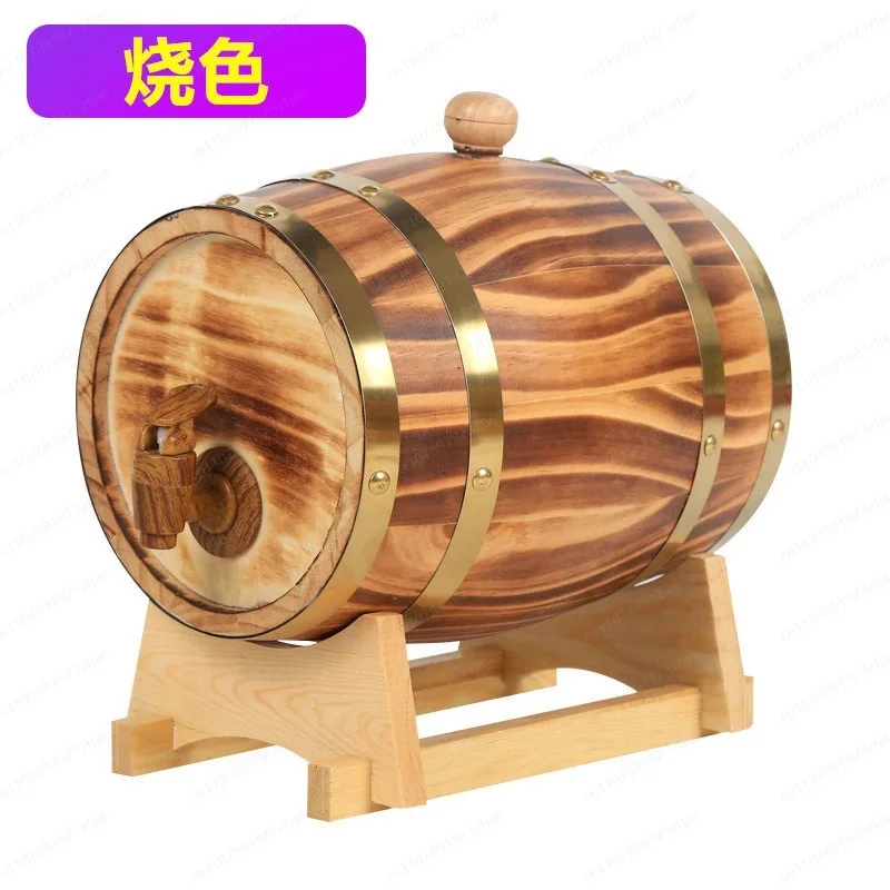 Oak barrels Solid wood Red wine Household kegs Please note the color you need without stand