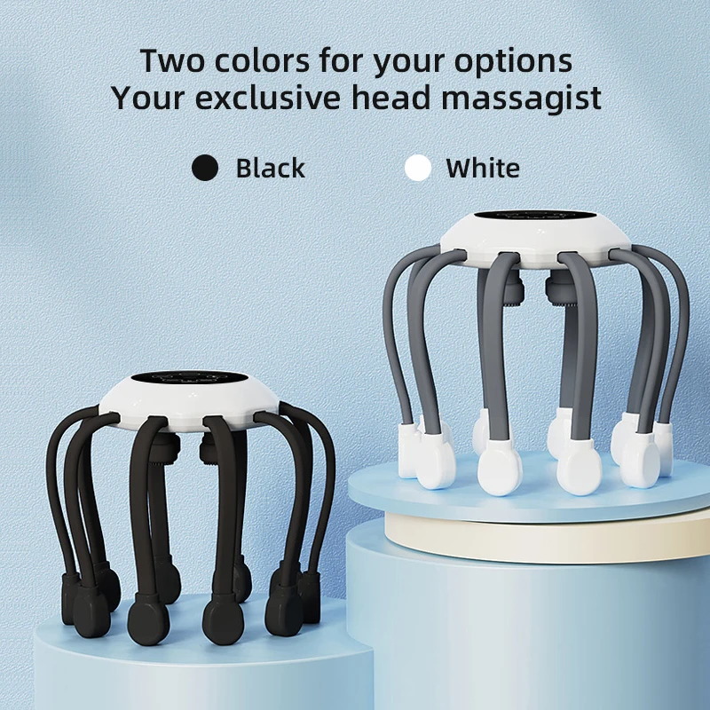 High quality 5 model octopus head massager vibration scalp massager relax head scalp massager