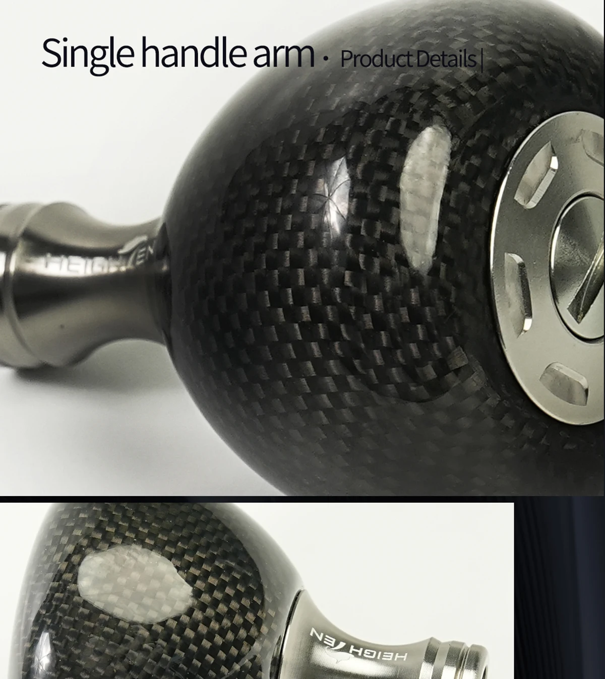 HEIGHTEN Spinning Wheel Single Shake 65mm kann in 70mm umgewandelt werden mit rundem Griff-Pillen-Element 38mm Modifikationszubehör – Detail 4