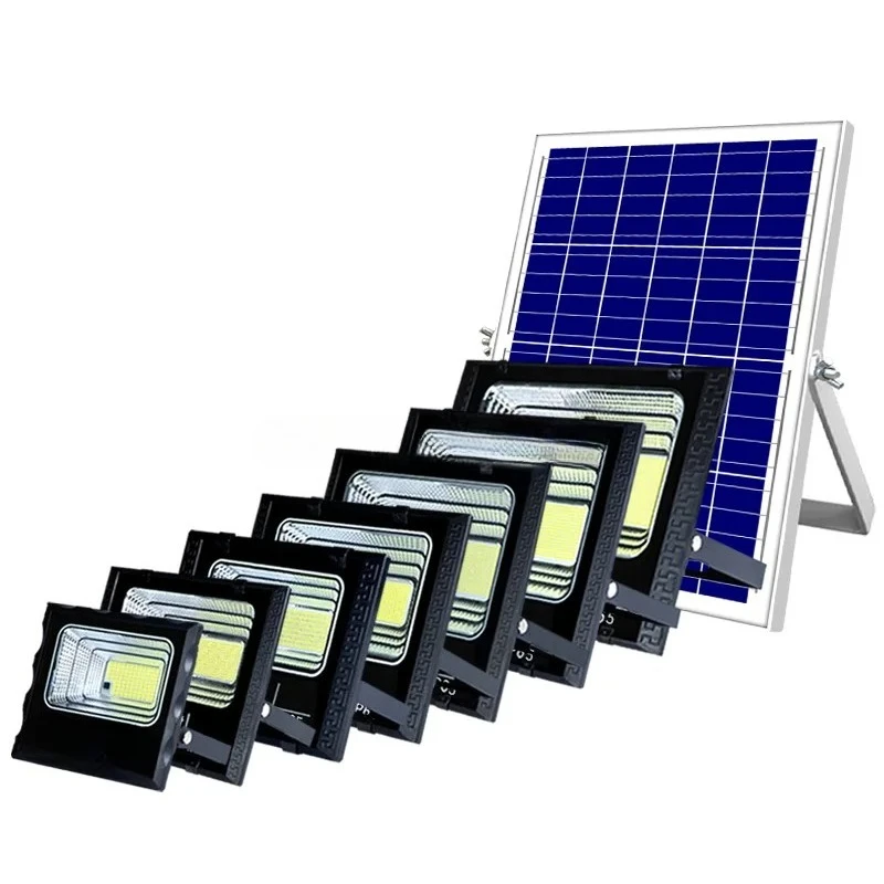 

Waterproof 100w 600w 1000w outdoor ip65 light pir working energy sports indoor household solar floodlight