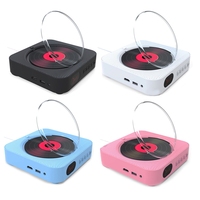 VCD CD DVD Multifunctional Audio Music Player Bluetooth Speaker FM Radio Wall Mounted AUX Jack With Remote Control A EU Plug