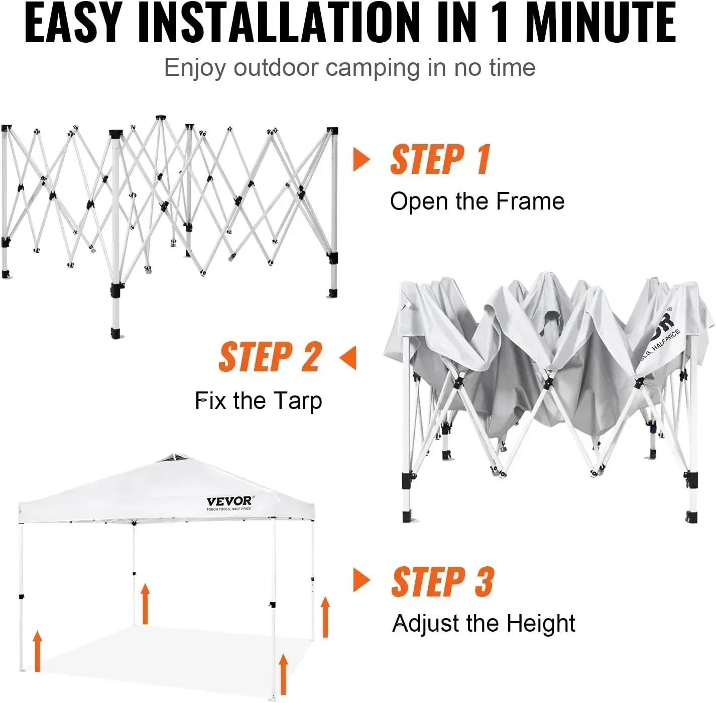 

Waterproof and Sun Shelter Gazebo，Canopy Tent, 10 x 10 ft, 250 D PU Silver Coated Tarp, Portable Roller Bag and 4 Sandb（Hot）