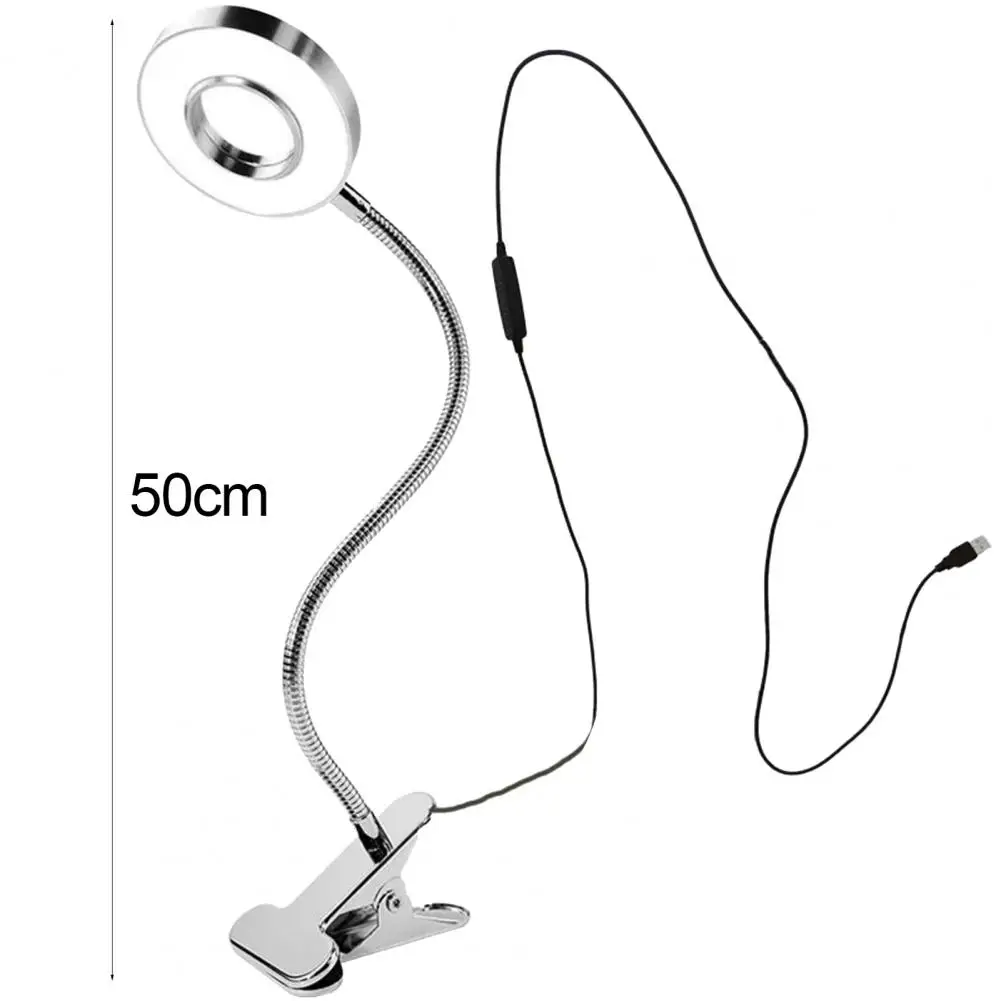 Reading Light Eye Protection Energy Saving USB Powered Clip on LED Desk Lamp Selfie Fill Light for Bed Headboard